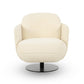 Solange Cream Velvet Swivel Chair