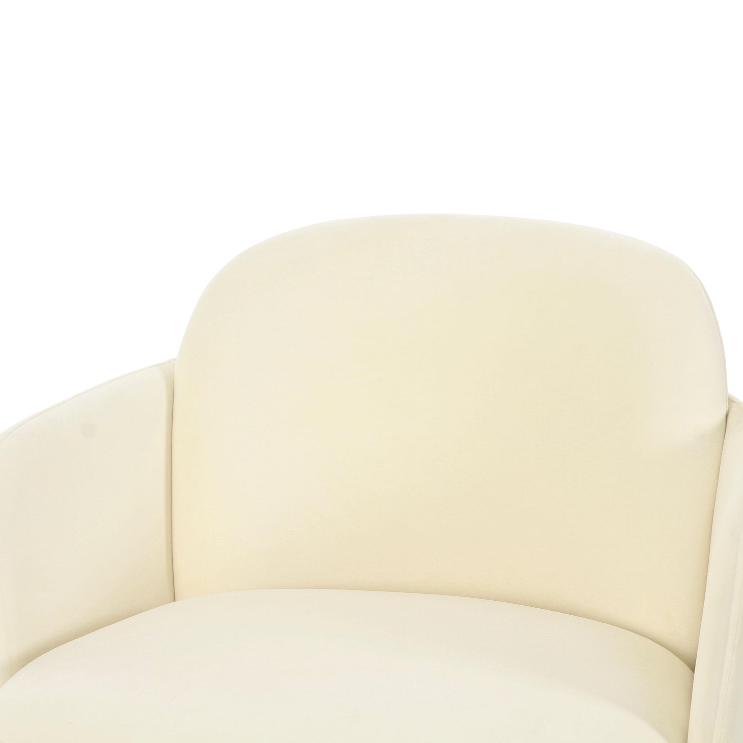 Solange Cream Velvet Swivel Chair