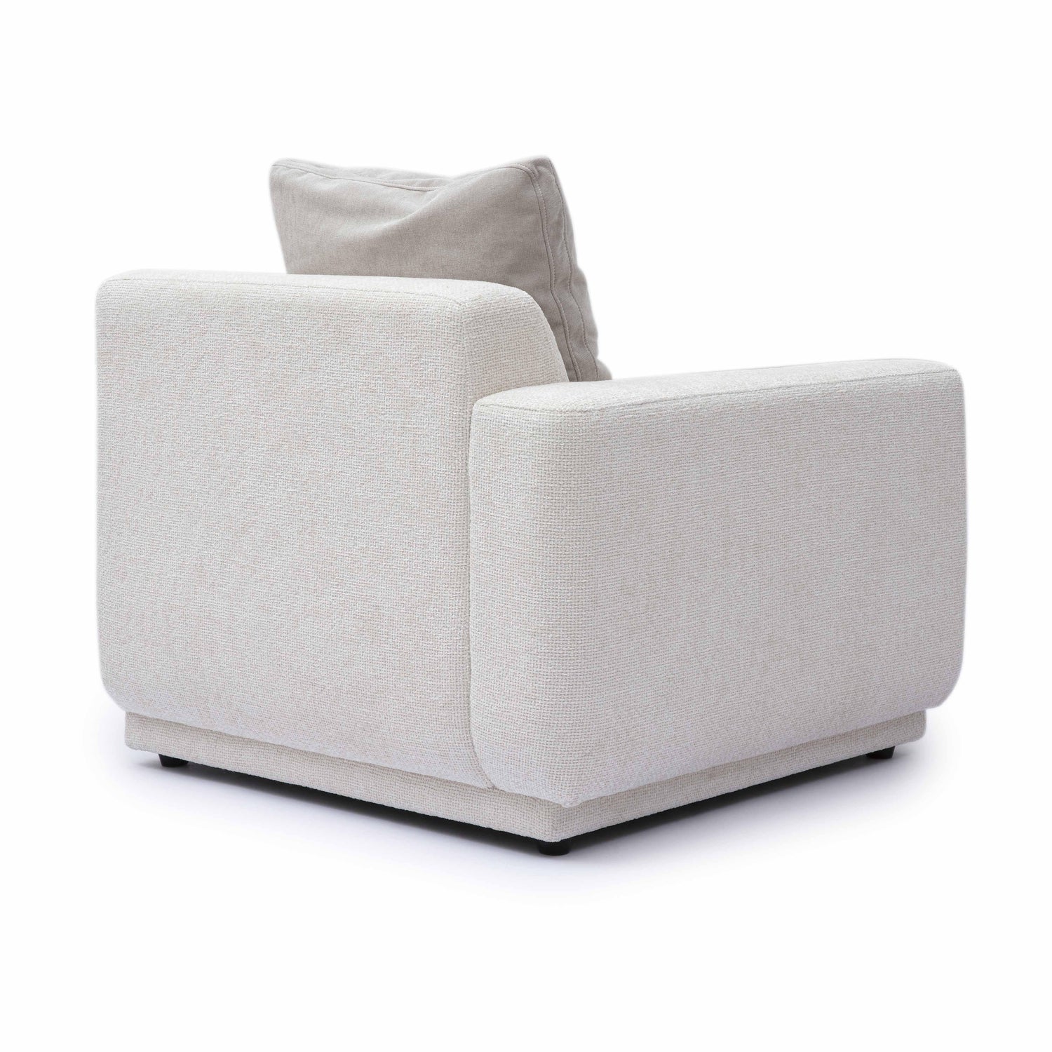 Perry Cream Chenille Modular LAF Corner Chair