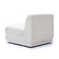 Perry Cream Chenille Modular Armless Chair