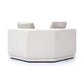 Perry Cream Chenille Modular Wedge Corner Chair