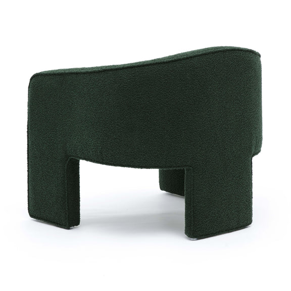 Marla Forest Green Boucle Accent Chair