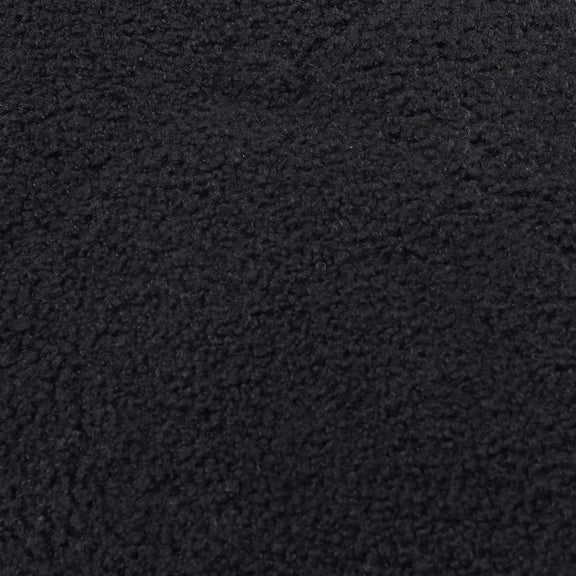 Calliope Black Vegan Shearling Modular Armless Chair