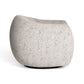 Judy Black and White Woven Performance Fabric Swivel Accent Chair