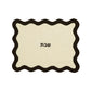 TOV Cream & Black Wavy Challah Cover