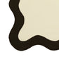 TOV Cream & Black Wavy Challah Cover