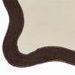 Wavy Challah Cover - Cream &amp; Brown