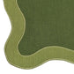 Wavy Challah Cover - Green