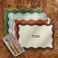 Wavy Challah Cover - Green