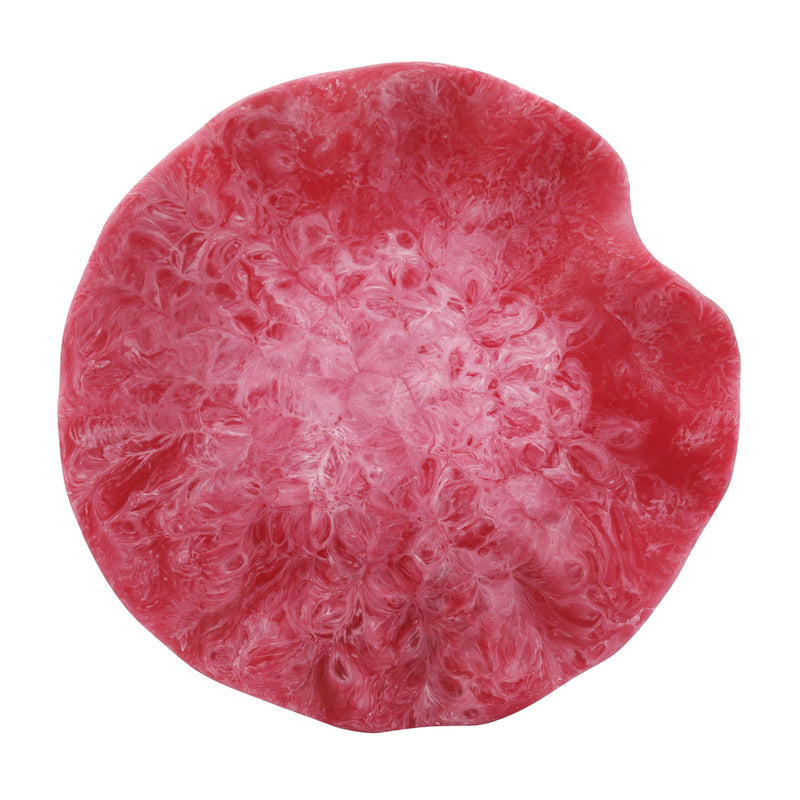 Mera Resin Petal Tray - Red