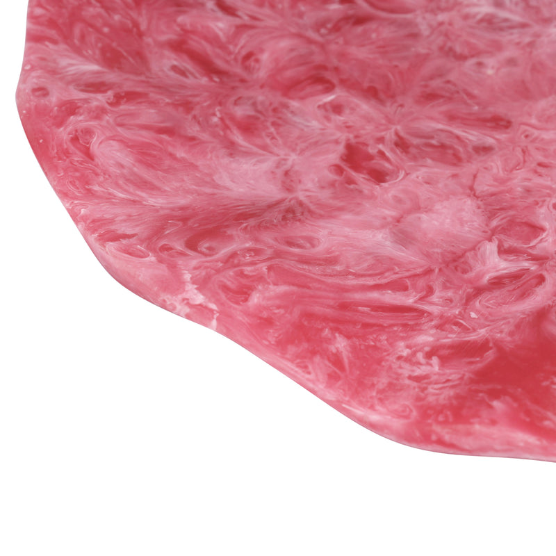 Mera Resin Petal Tray - Red