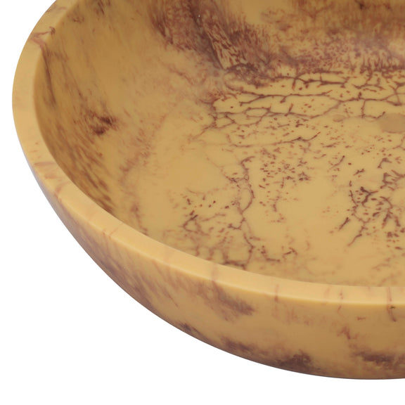 Mera Resin Serving Bowl - Mustard Yellow