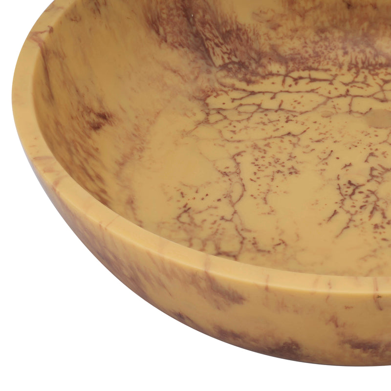Mera Resin Serving Bowl - Mustard Yellow