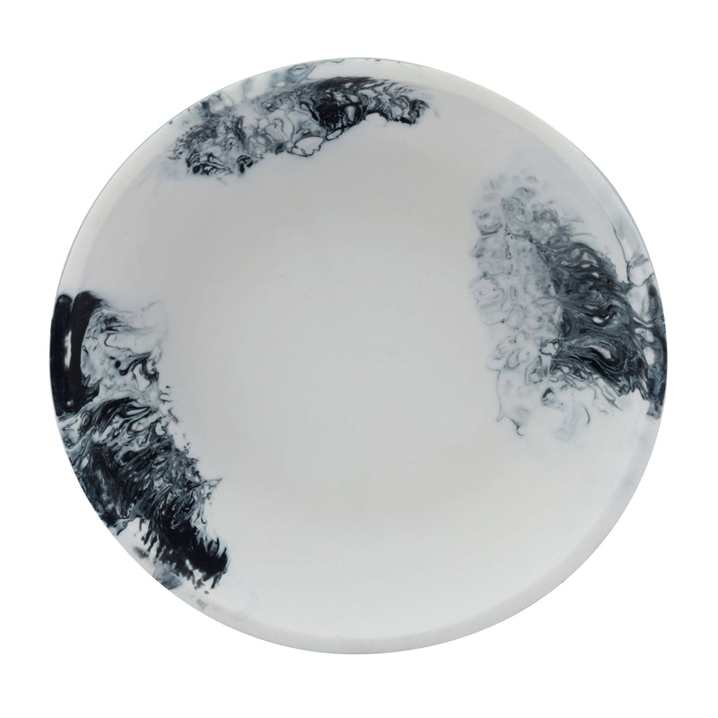 Mera Resin Serving Bowl - Black and White