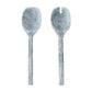 Mera Resin Serving Spoons - Set of 2 - Black and White