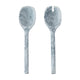 Mera Resin Serving Spoons - Set of 2 - Black and White