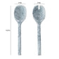 Mera Resin Serving Spoons - Set of 2 - Black and White