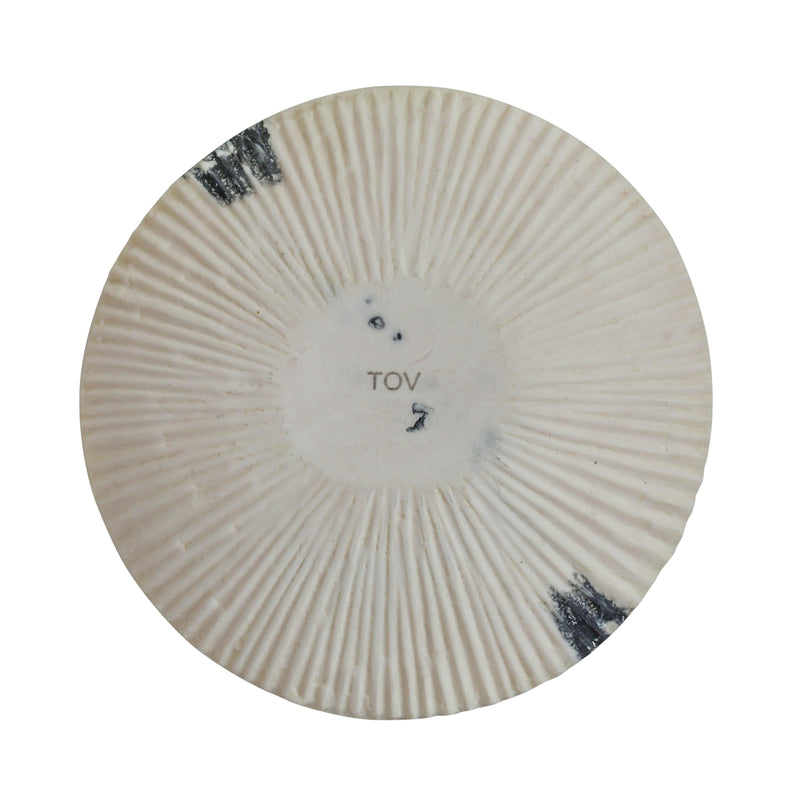 Ikani  Black &amp; White Resin Serving Plate