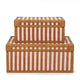 Kora Cotton Jute Contract-Grade Keepsake Box Set - Terracotta