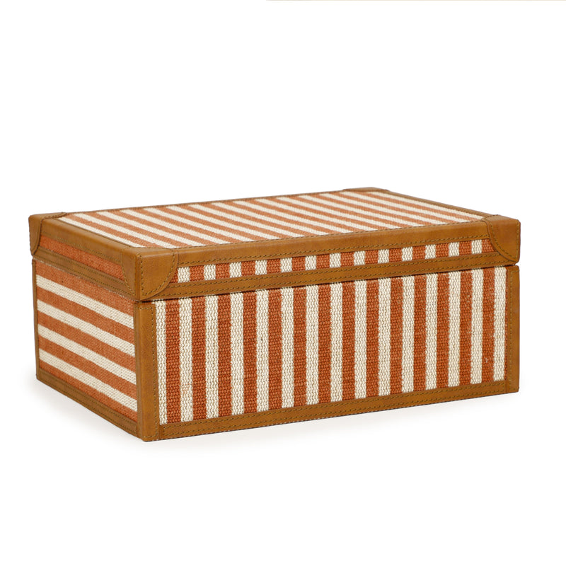 Kora Cotton Jute Contract-Grade Keepsake Box Set - Terracotta