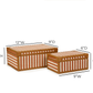 Kora Cotton Jute Contract-Grade Keepsake Box Set - Terracotta