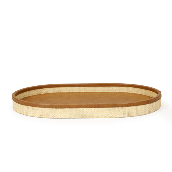 Hakiri Natural Raffia Contract-Grade Storage Tray - Medium