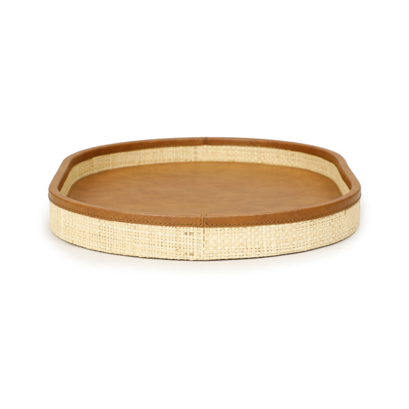 Hakiri Natural Raffia Contract-Grade Storage Tray - Medium