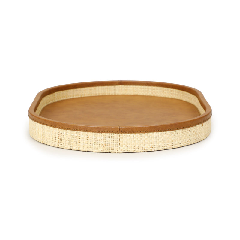 Hakiri Natural Raffia Contract-Grade Storage Tray - Medium