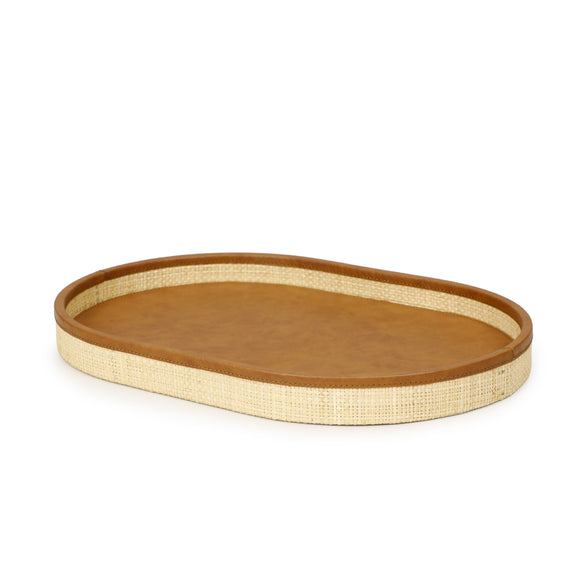Hakiri Natural Raffia Contract-Grade Storage Tray - Medium