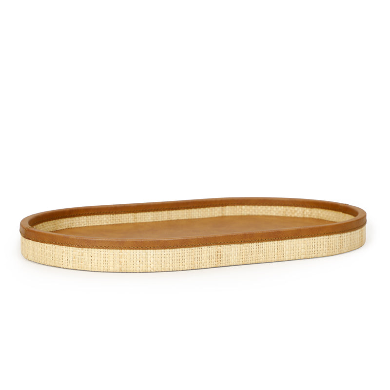 Hakiri Natural Raffia Contract-Grade Storage Tray - Large