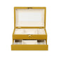 Knox Mustard Yellow Vegan Leather Contract-Grade Jewelry Box