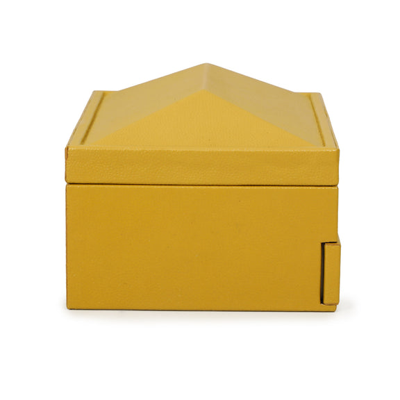 Knox Mustard Yellow Vegan Leather Contract-Grade Jewelry Box