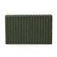 Eton Ribbed Green Vegan Leather Contract-Grade Storage Box