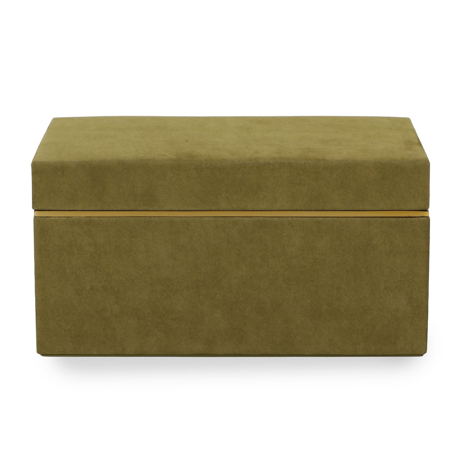 Pisa Green Vegan Suede Contract-Grade Storage Box
