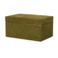 Pisa Green Vegan Suede Contract-Grade Storage Box