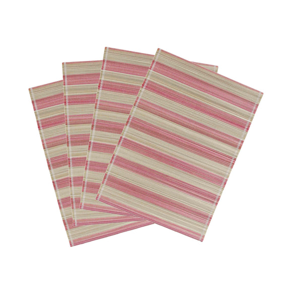 Jora Faded Bamboo Placemat - Set of 4 - Pink