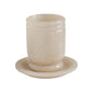 Channeled Swirl Resin Kiddush Cup - Tan