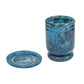 Channeled Swirl Resin Kiddush Cup - Blue