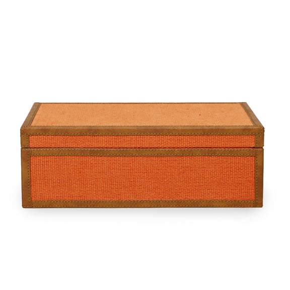 Acre Orange Cotton Jute Contract-Grade Jewelry Box