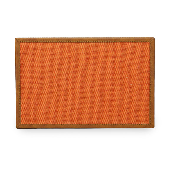 Acre Orange Cotton Jute Contract-Grade Jewelry Box