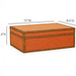 Acre Orange Cotton Jute Contract-Grade Jewelry Box