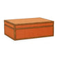 Acre Orange Cotton Jute Contract-Grade Jewelry Box