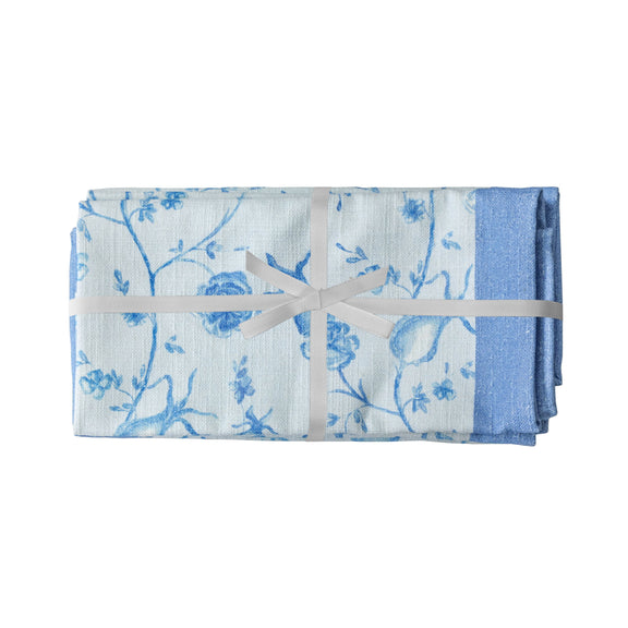 Dolce Natural Cotton Napkin - Set of 4 - Baby Blue