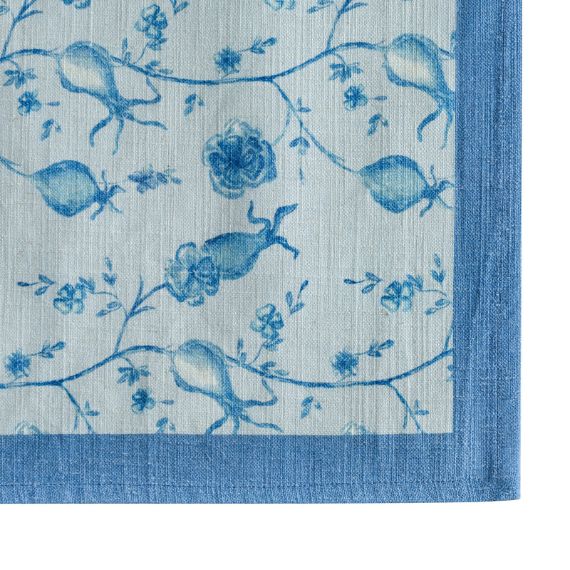 Dolce Natural Cotton Napkin - Set of 4 - Baby Blue