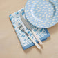 Dolce Natural Cotton Napkin - Set of 4 - Baby Blue