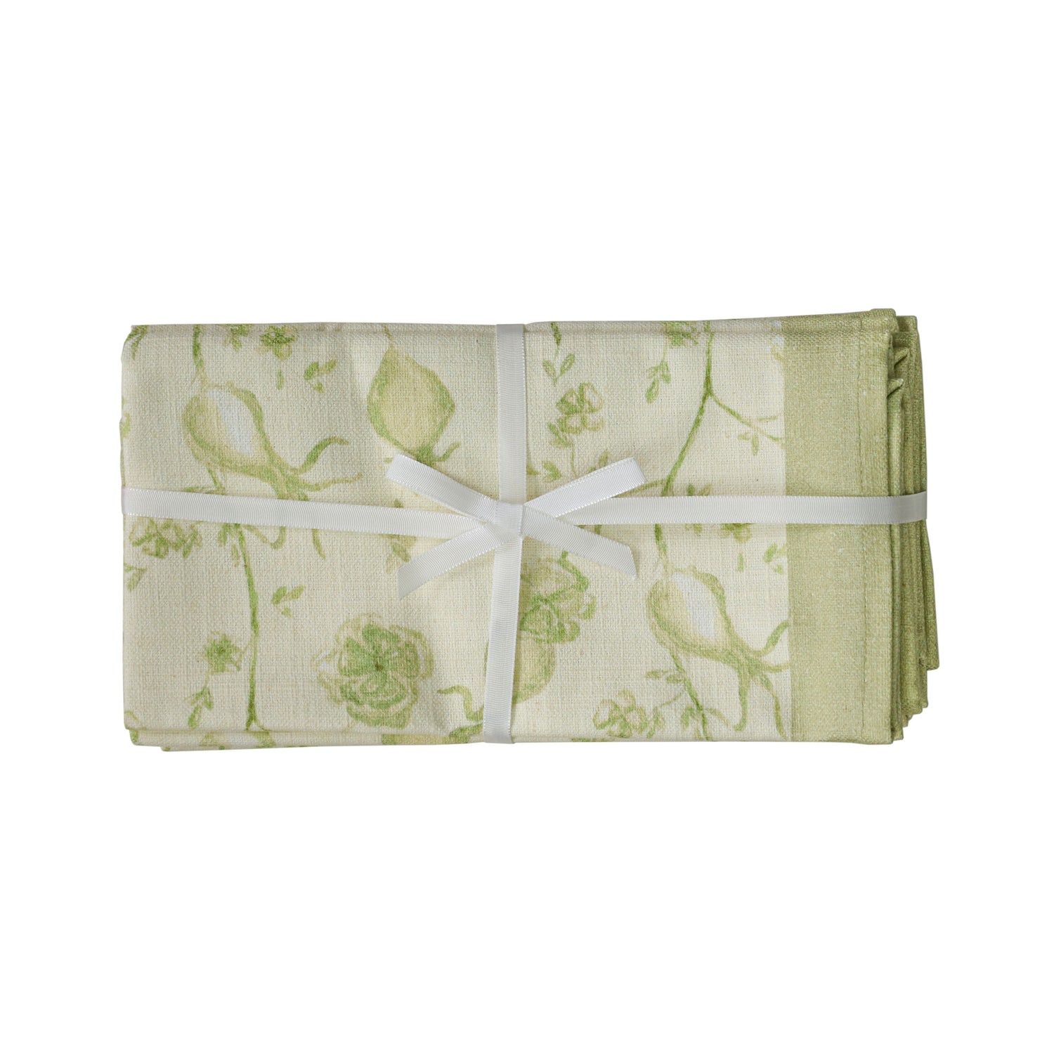 Dolce Natural Cotton Napkin - Set of 4 - Olive Green