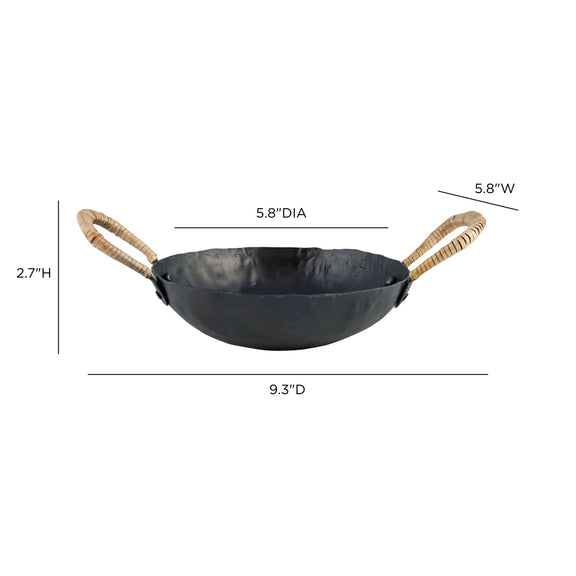 Verma Black Hammered Iron Catchall