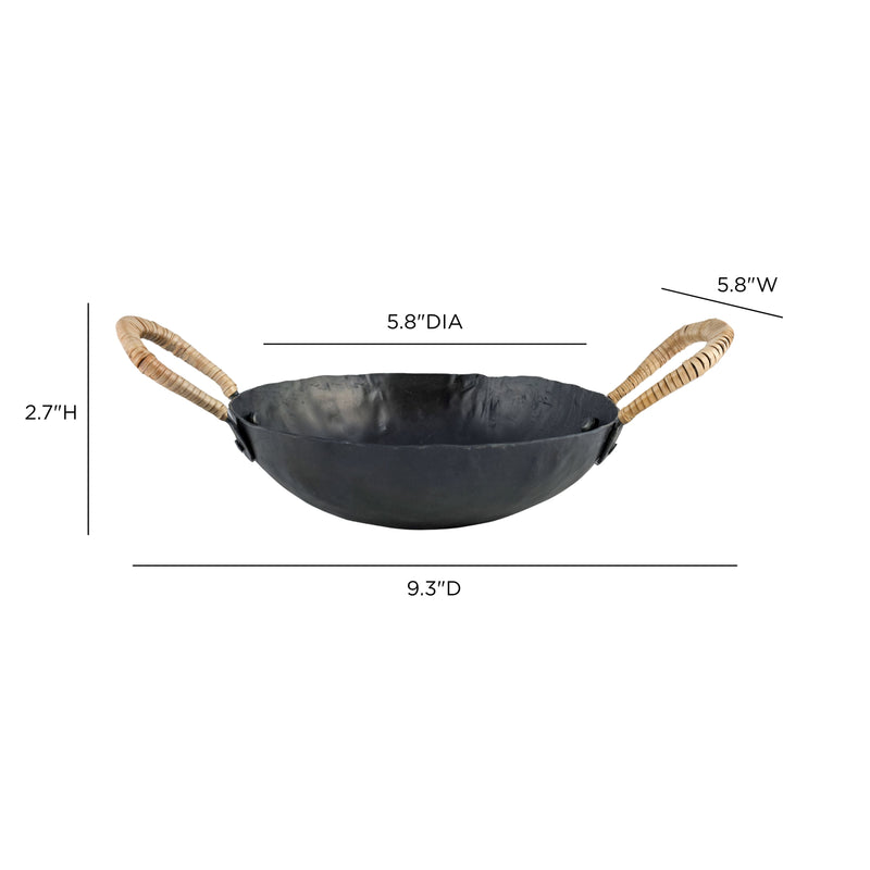 Verma Black Hammered Iron Catchall