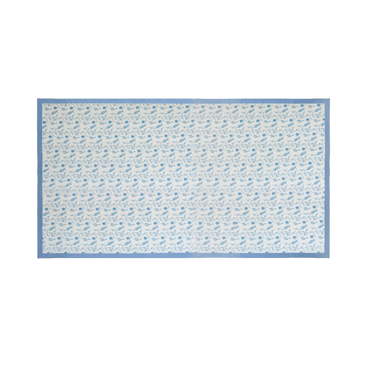 Dolce Natural Cotton Table Cloth - Baby Blue / 70" x 140"
