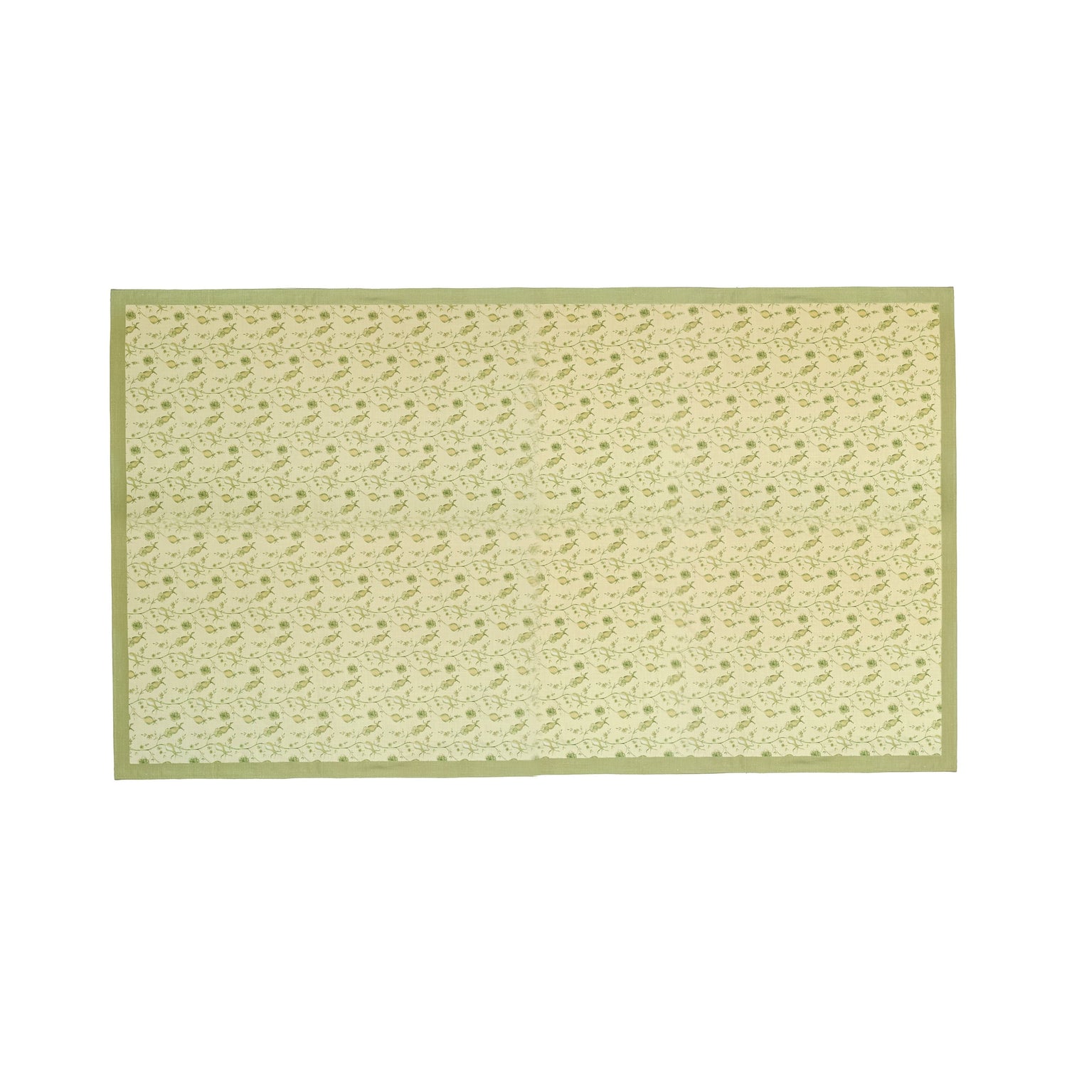 Dolce Natural Cotton Table Cloth - Olive Green / 70" x 120"